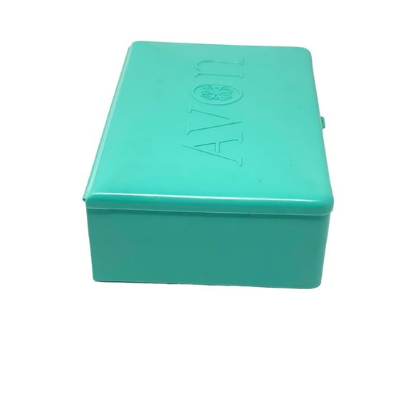 Vintage Avon Lipstick Samples Demonstration Case RARE Tiffany Blue Turquoise Box - Picture 6 of 10